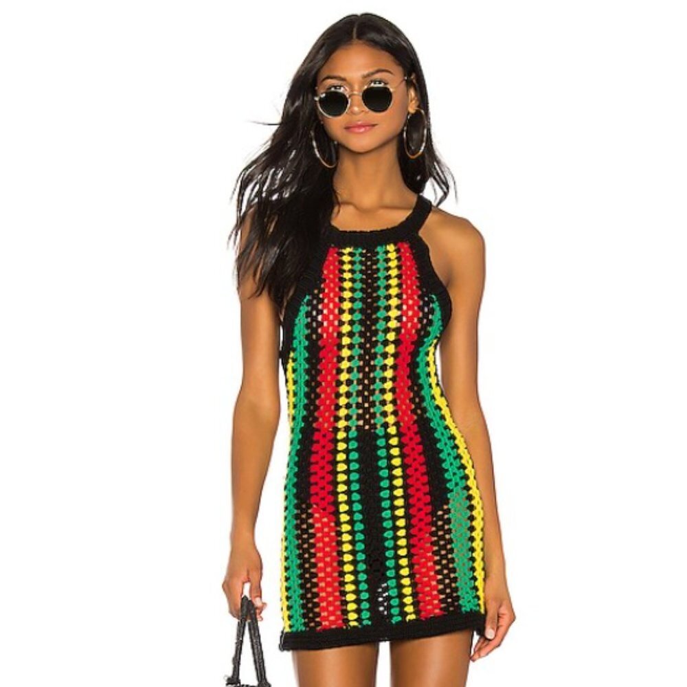 NWOT Superdown Ziggy Halter Dress size small